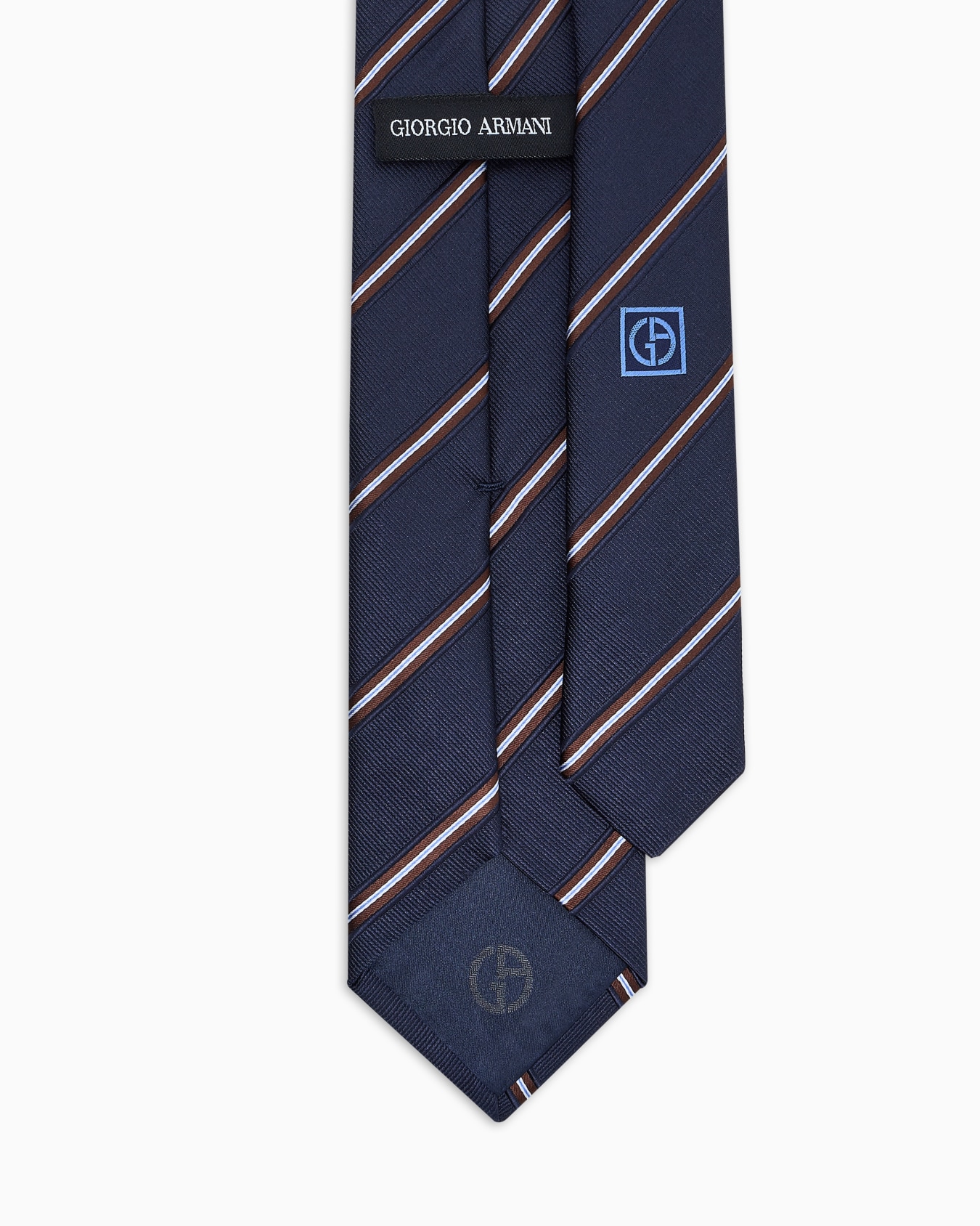 Cravatta in seta jacquard regimental Slide 1