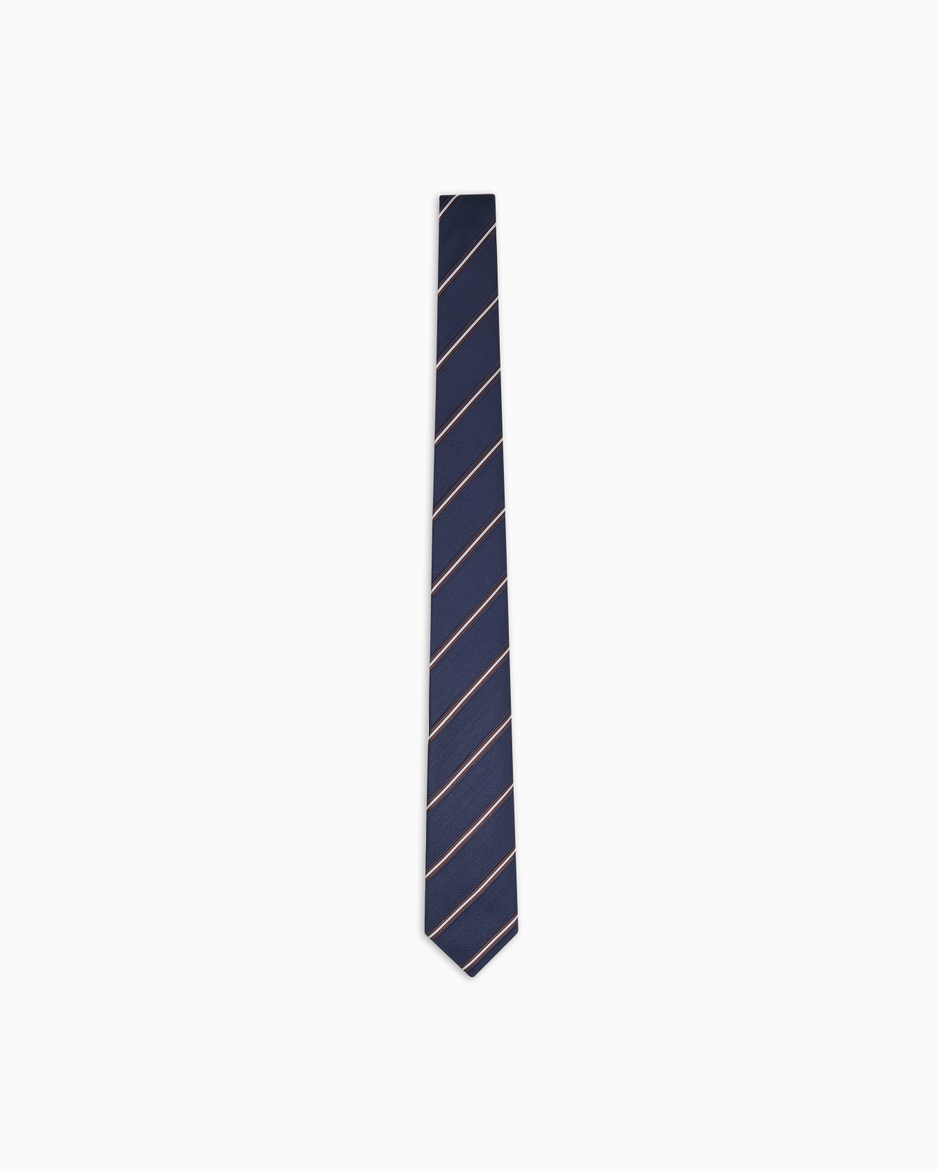 Cravatta in seta jacquard regimental Slide 0