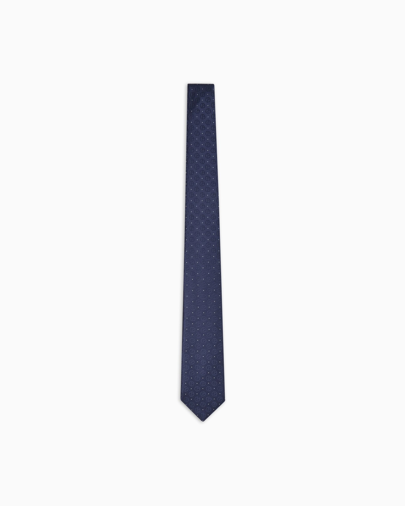 Krawatte aus Seiden-Jacquard-Stoff mit Monogramm Folie 0