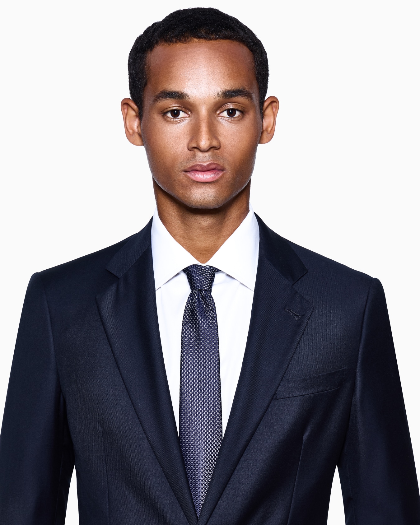 Cravate en soie jacquard micro-motif Diapositive 2