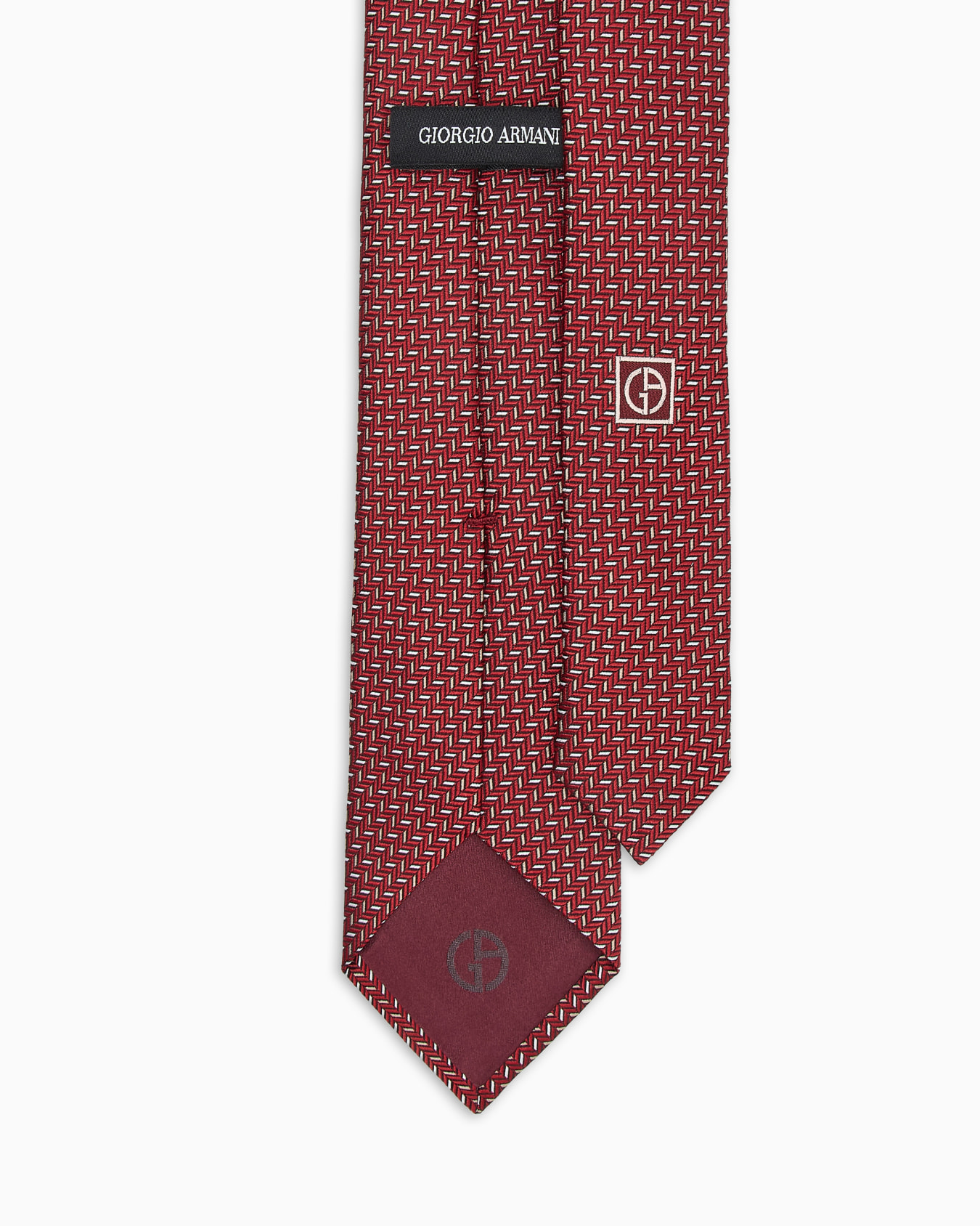 シルクネクタイ ジャカード幾何学モチーフ スライドする 1