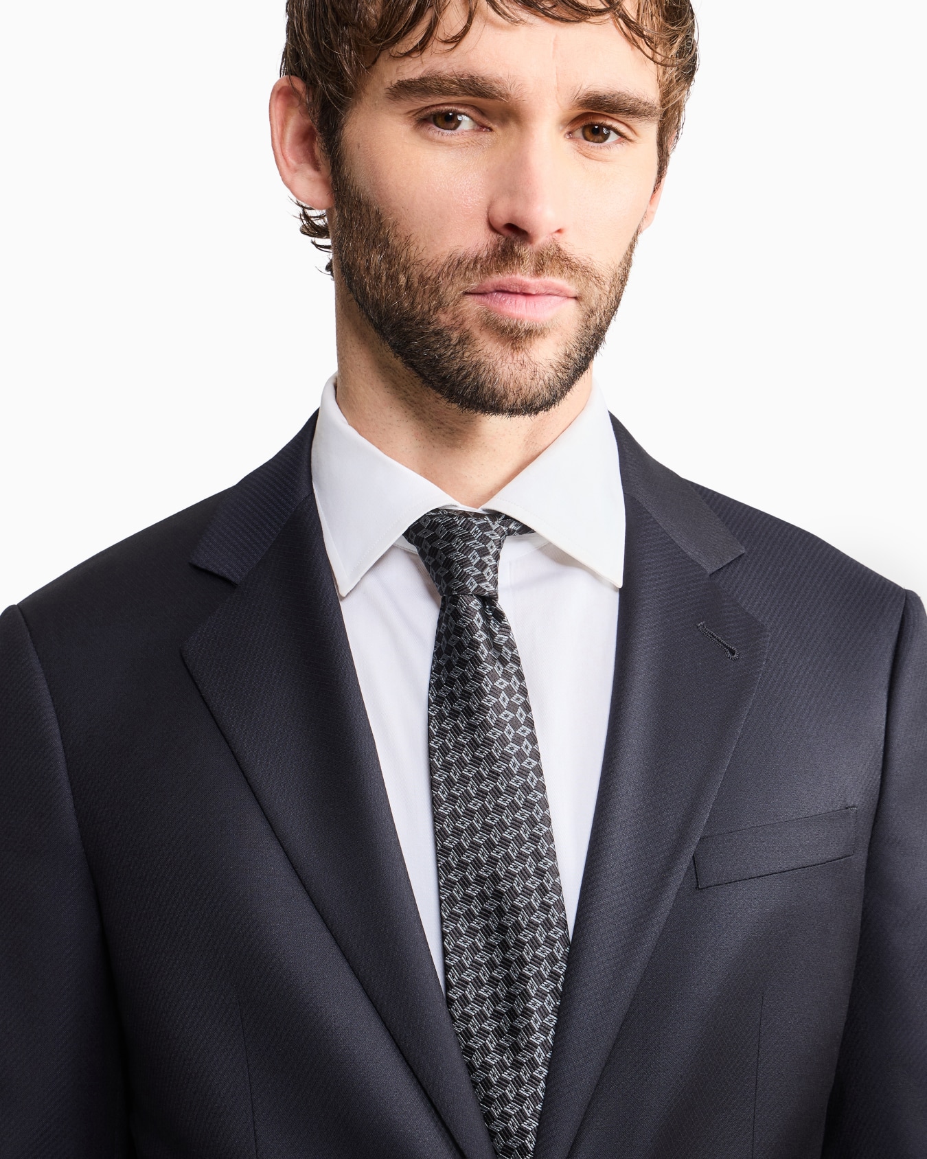 ネクタイ ピュアシルク ダイヤモンドジャカード スライドする 2