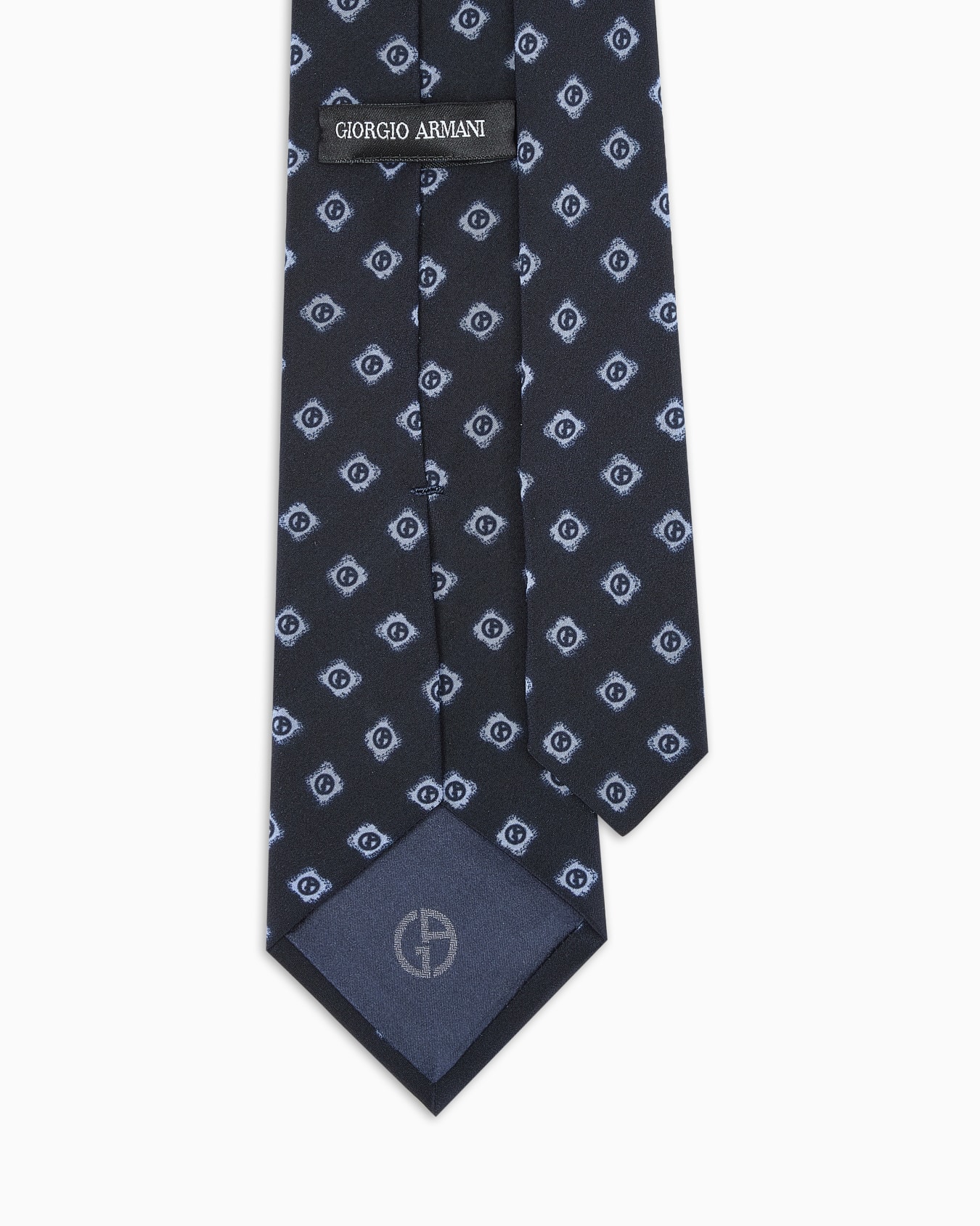 ASV printed silk tie Slide 1