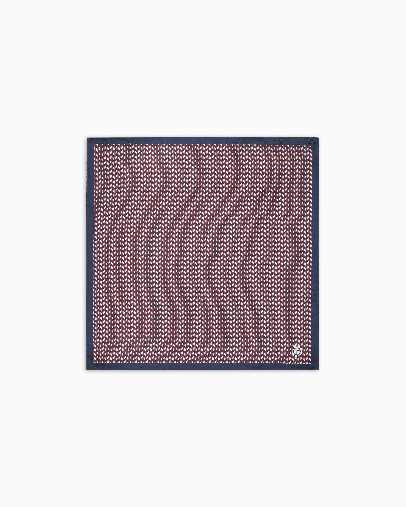 Pochette de costume en soie imprimée Diapositive 0