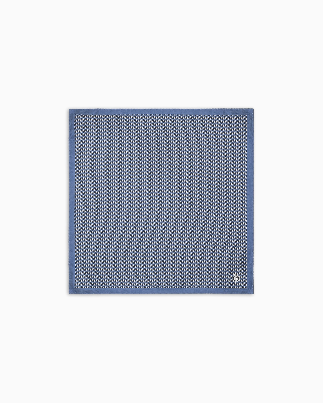 Printed silk pocket square Slide 0