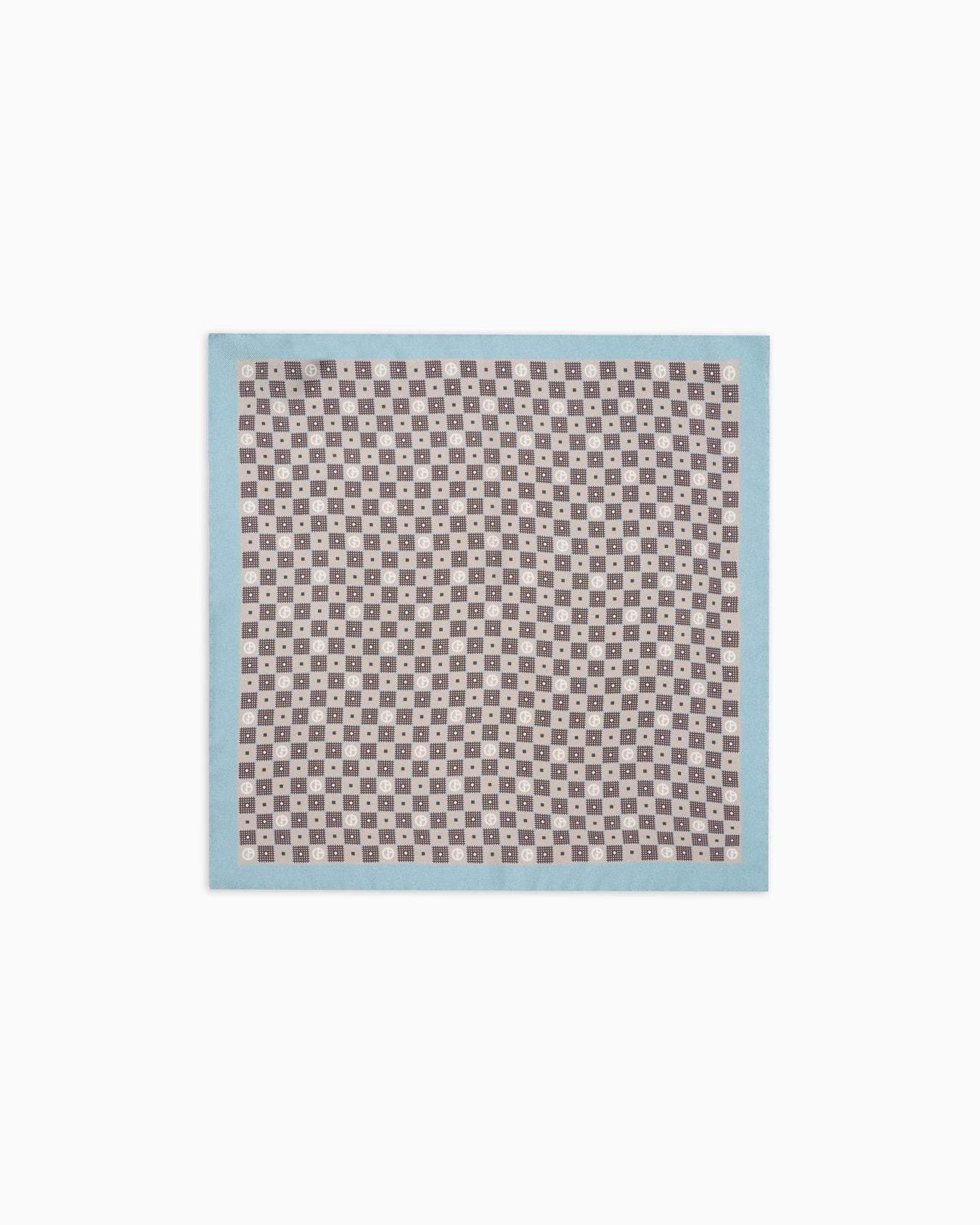 Printed silk pocket square Slide 0