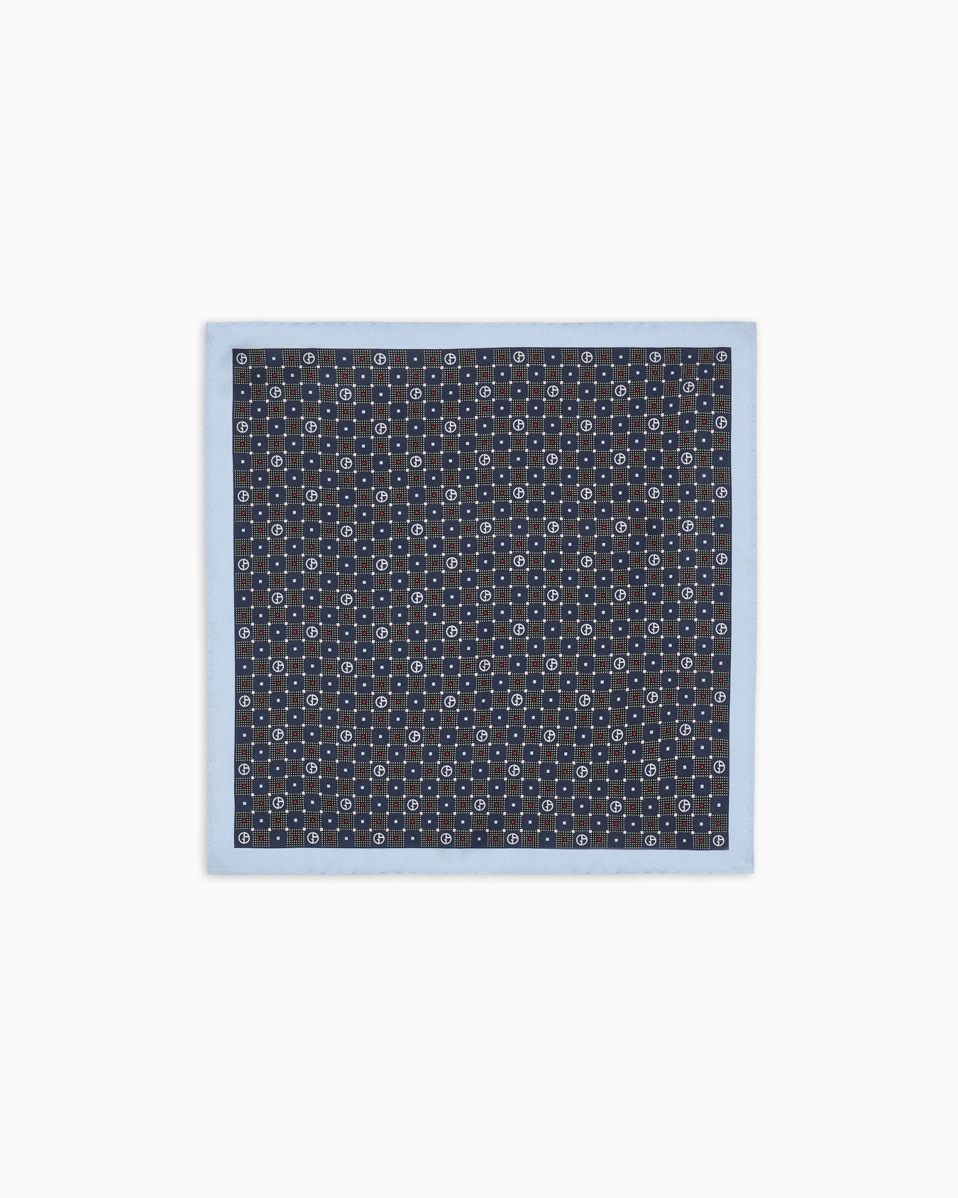 Printed silk pocket square Slide 0