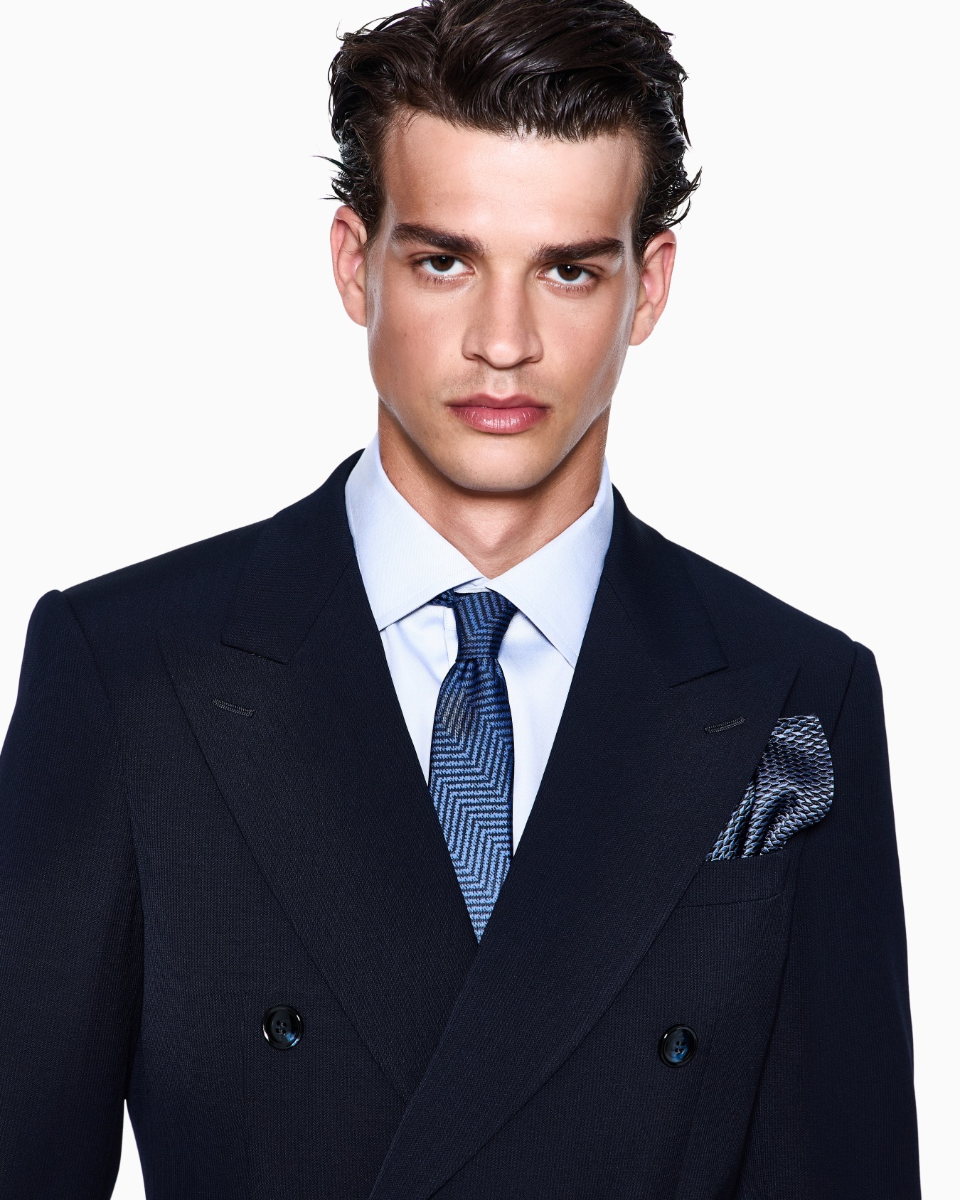Jacquard silk pocket square Slide 2