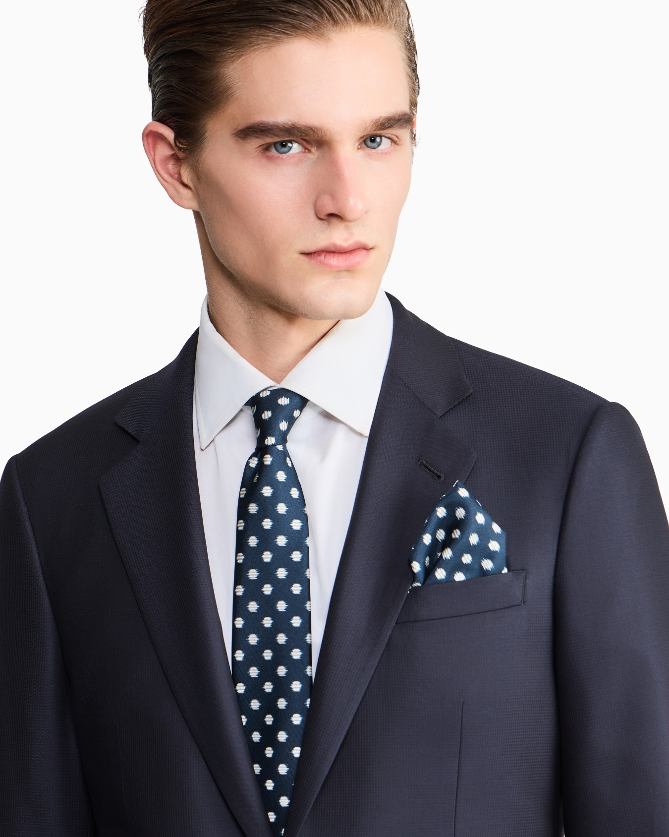 ASV ポケットチーフ シルク プリント スライドする 2