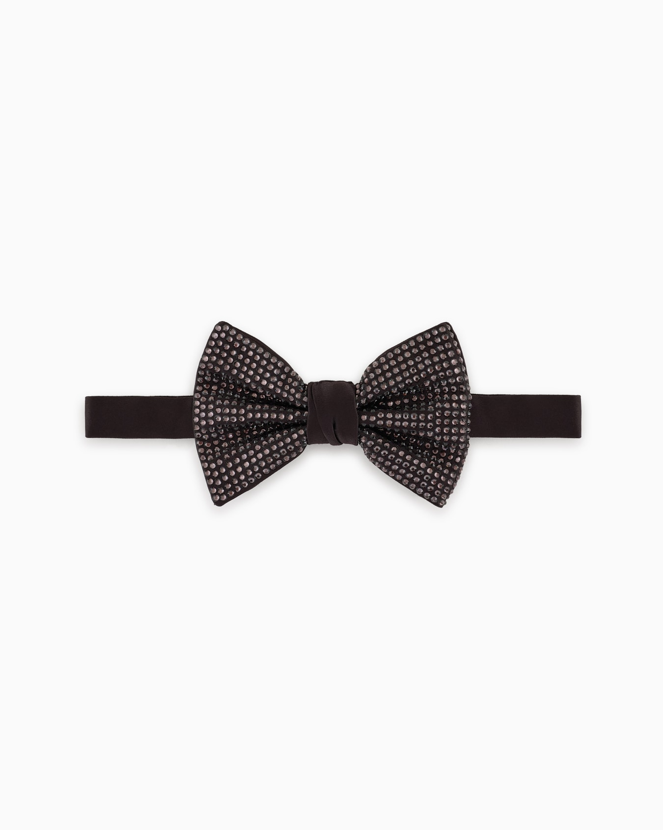 Silk and rhinestone knotted bow tie Slide 0