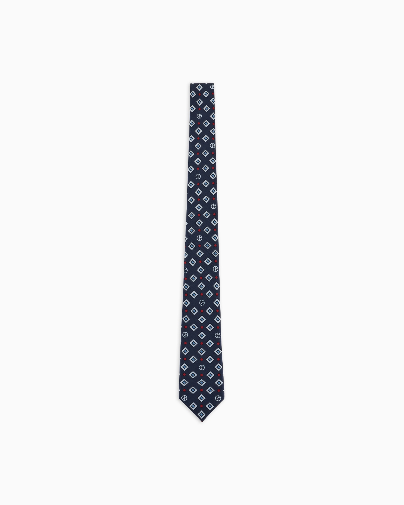 Printed silk tie Slide 0