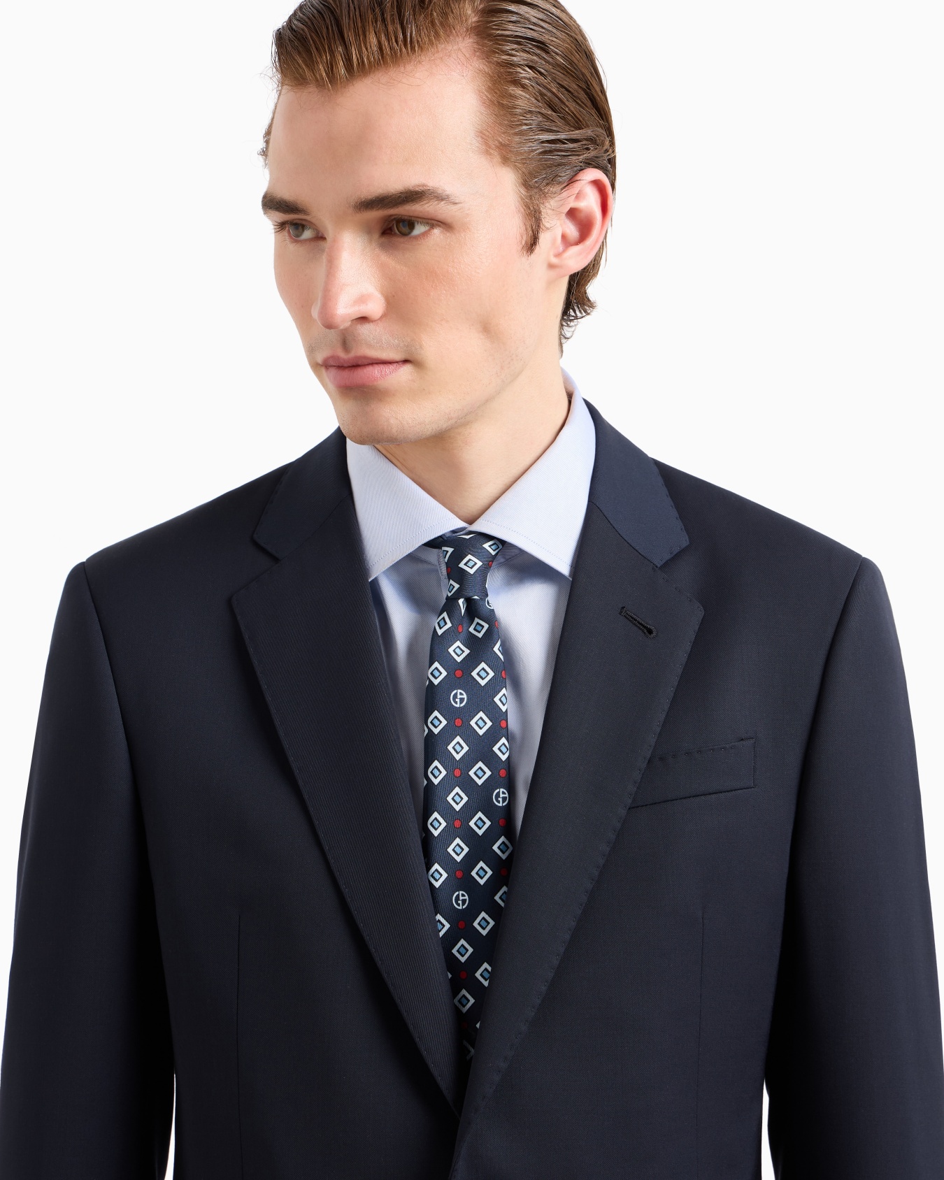 Printed silk tie Slide 2