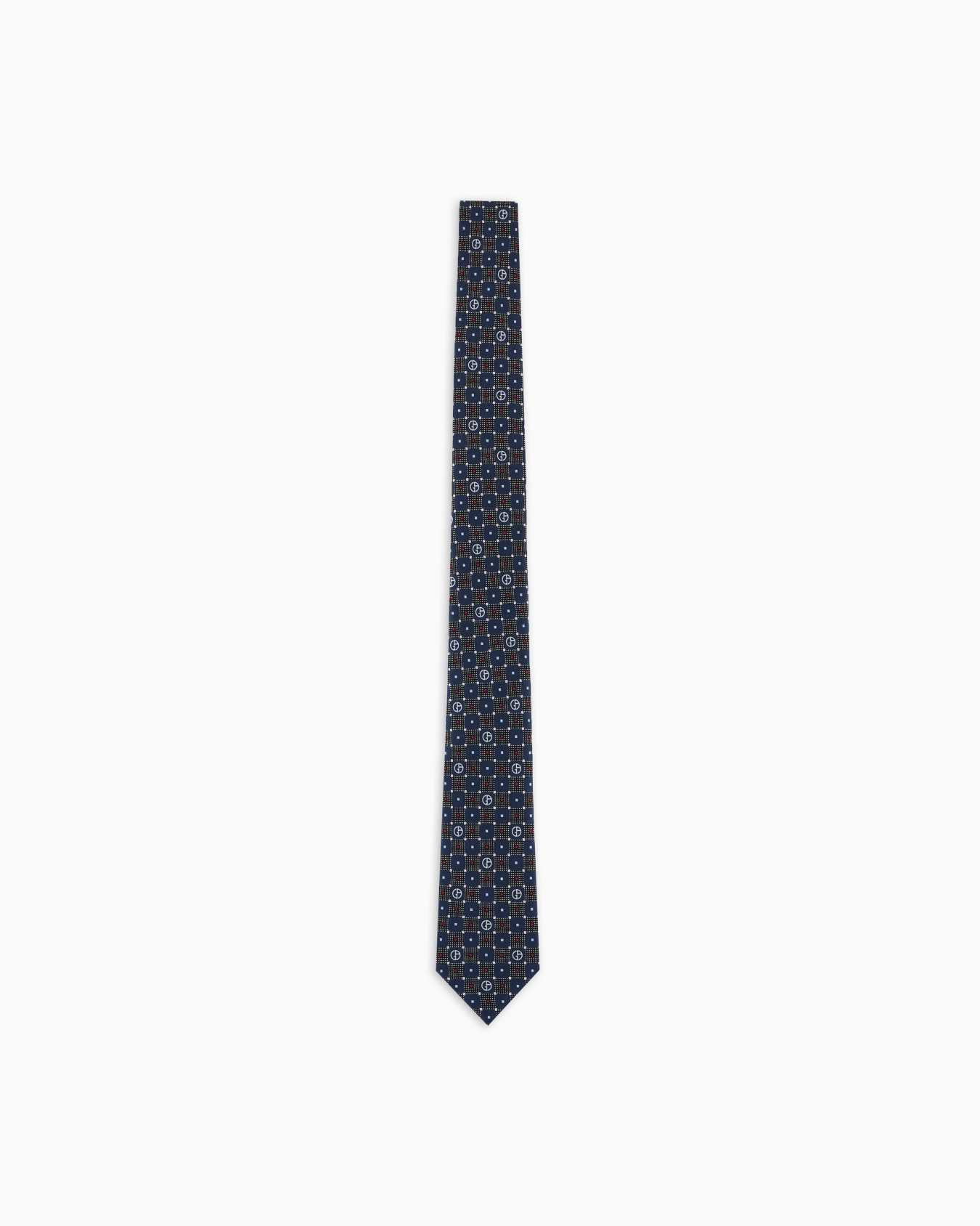 Printed silk tie Slide 0