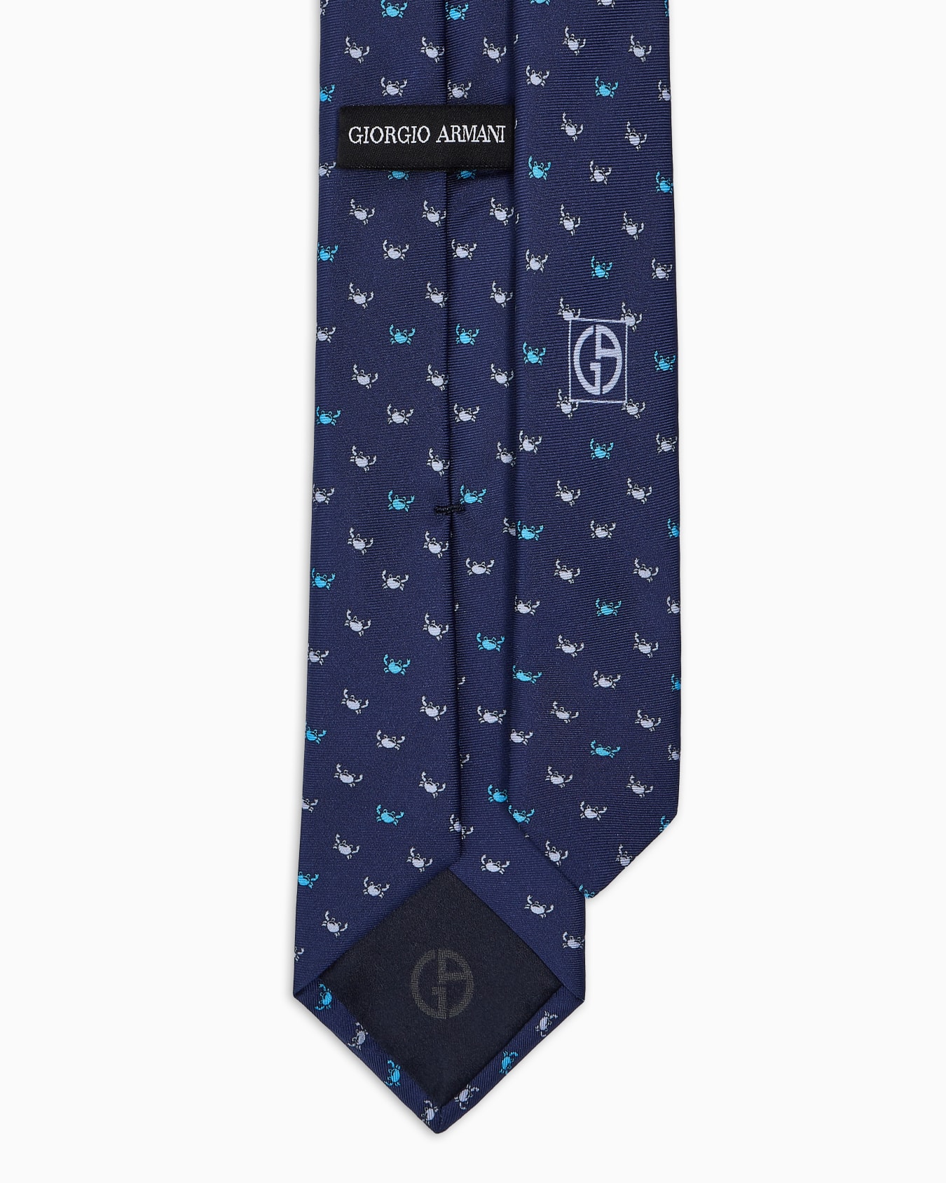 Printed silk tie Slide 1