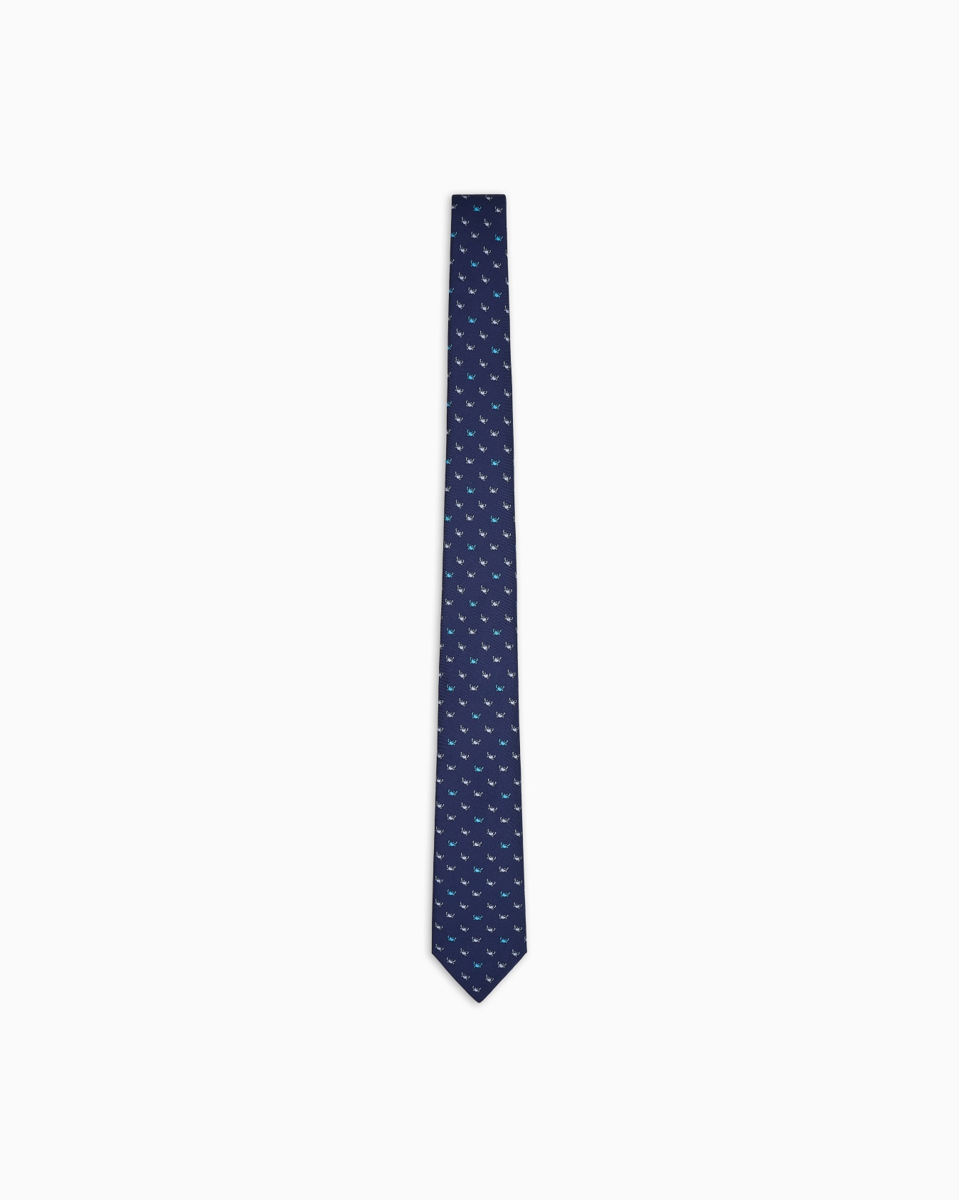 Printed silk tie Slide 0