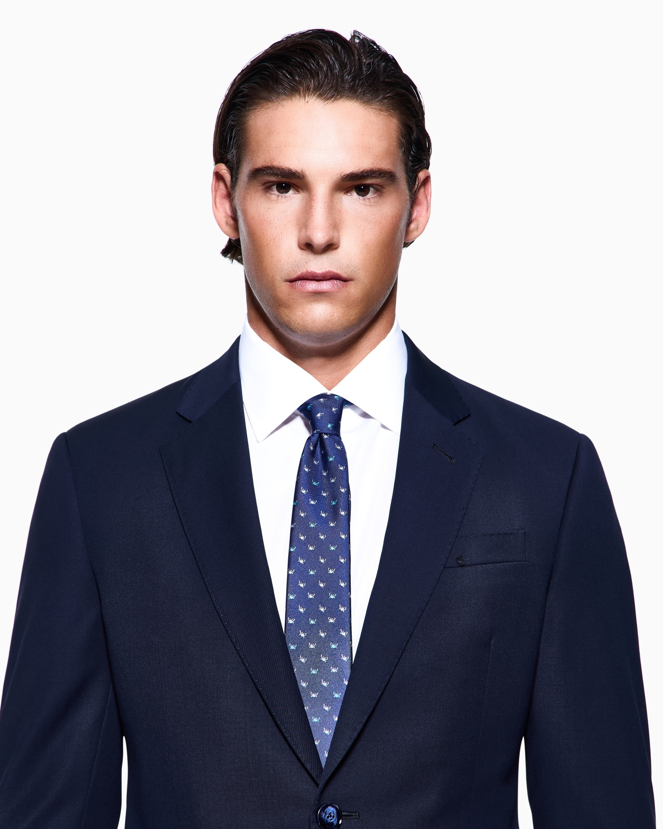 Printed silk tie Slide 2