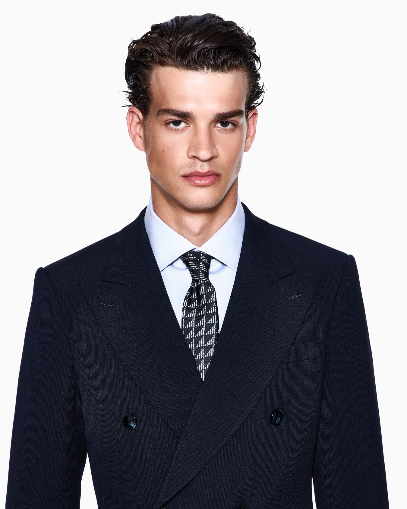 Corbata de seda estampada ASV Diapositiva 2