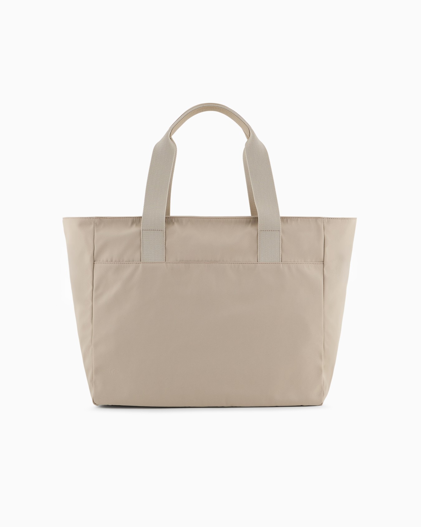 Medium shopper bag in nylon and pebbled leather Slide 2