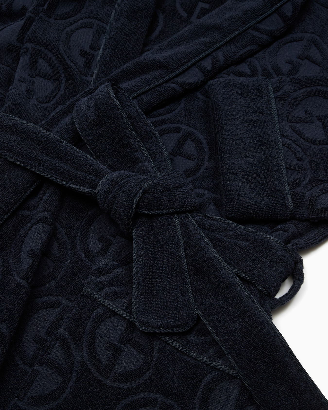 Monogram cotton terry bathrobe Slide 4