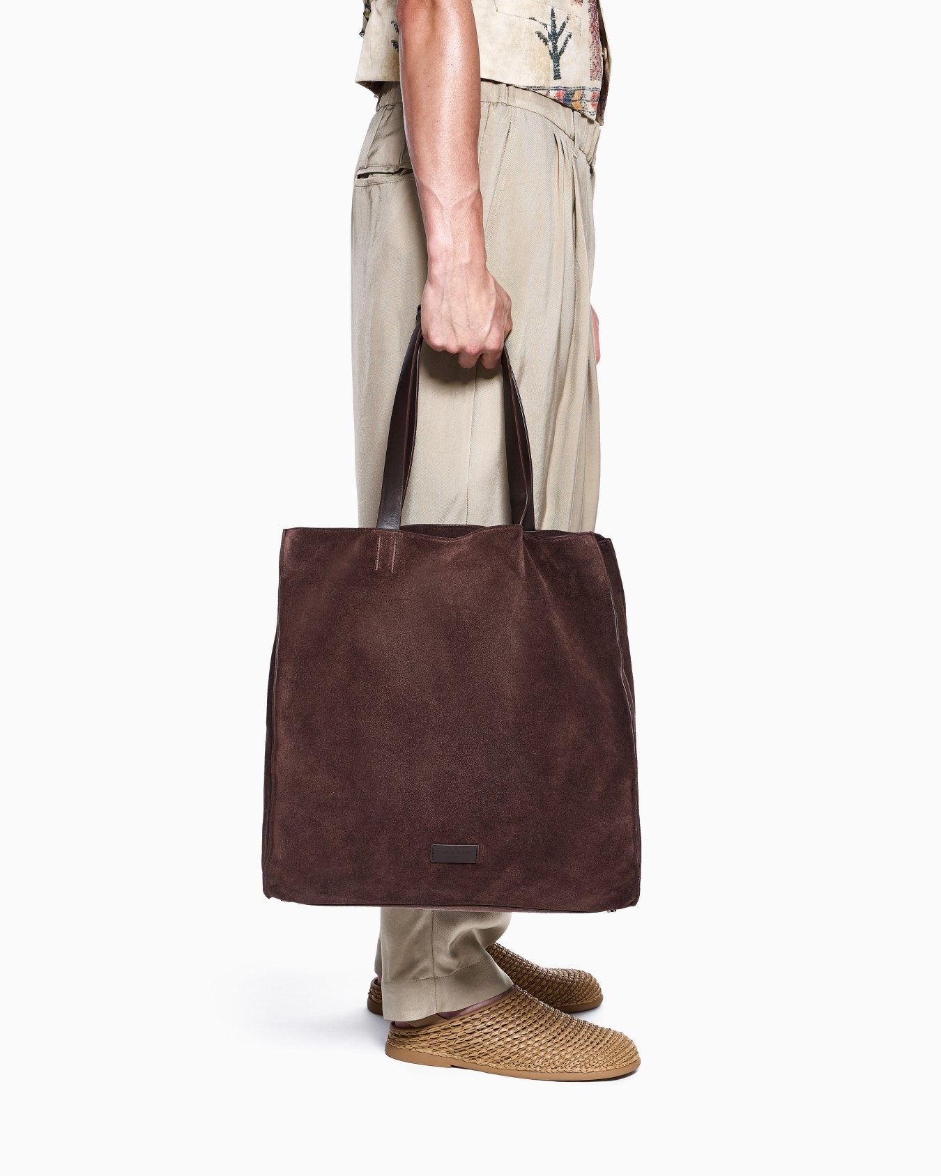 Suede shopper bag Slide 5