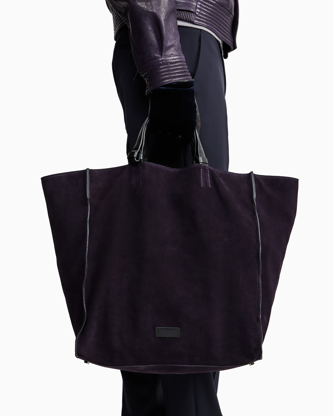 Suede shopper bag Slide 5