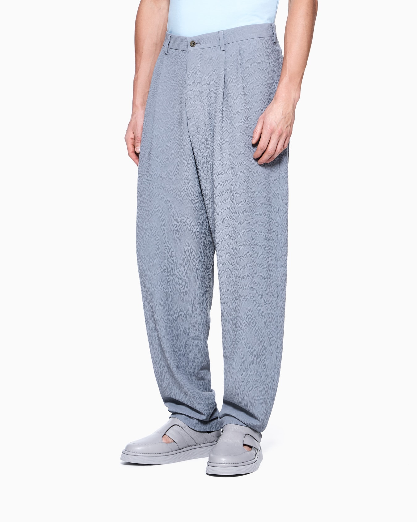 ASV Hose mit zwei Bundfalten aus Seersucker-Wollstretch Folie 3