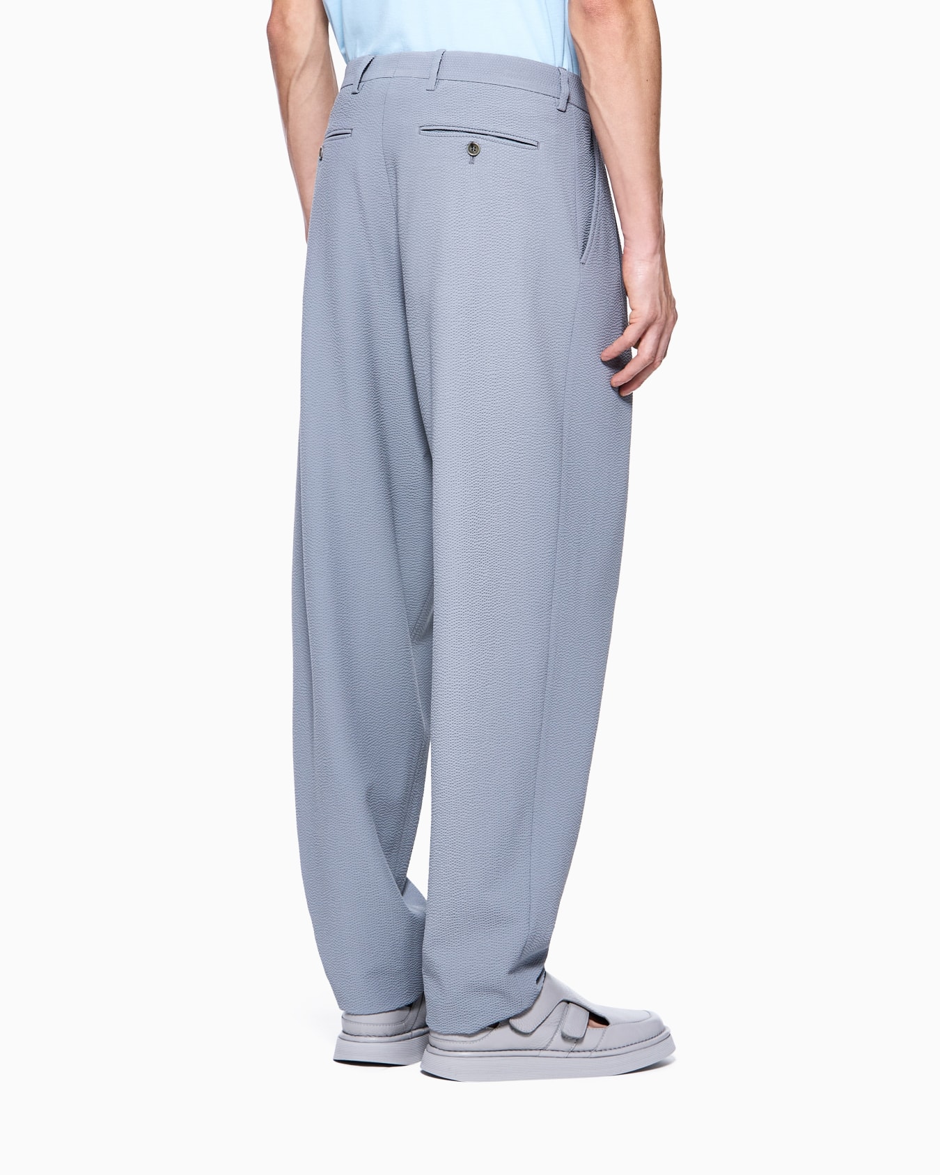 ASV Hose mit zwei Bundfalten aus Seersucker-Wollstretch Folie 2