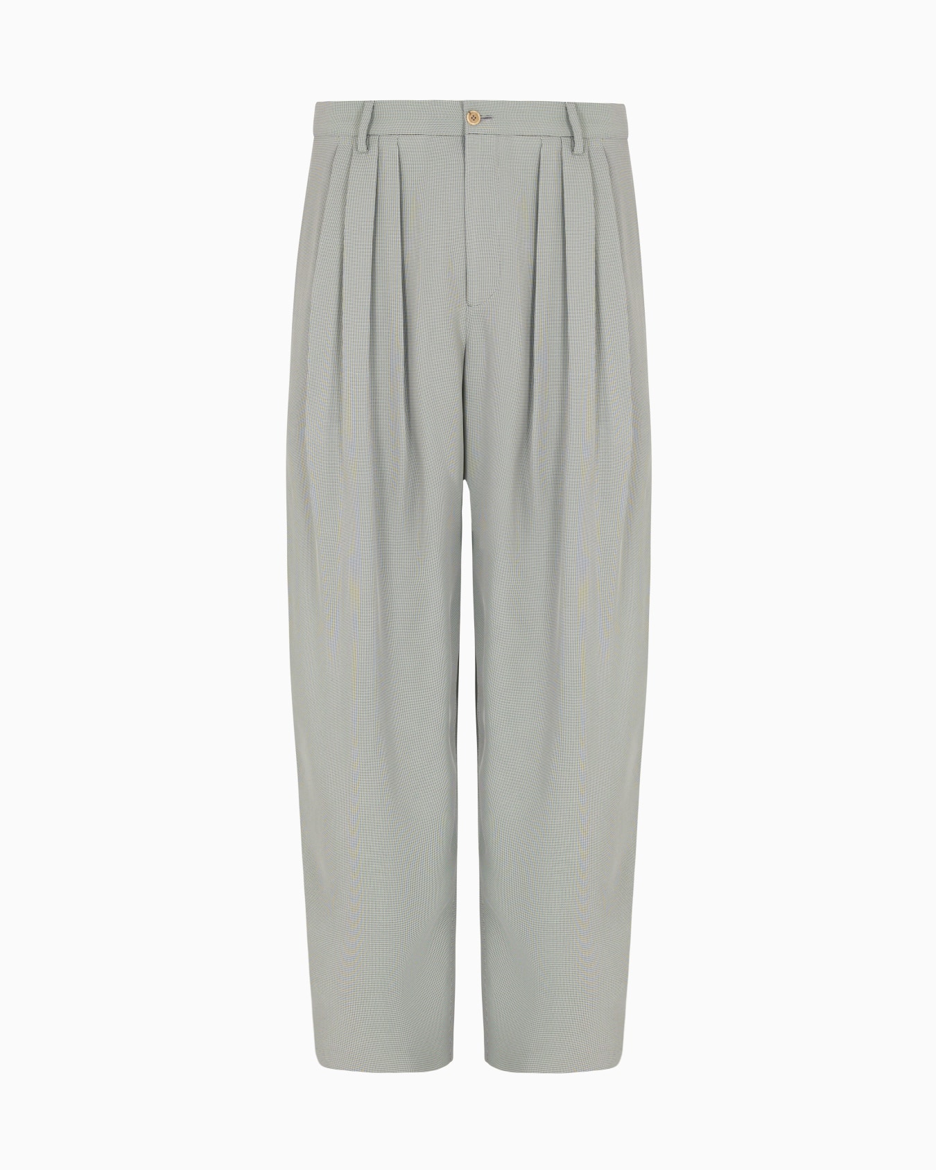 Double-pleat trousers in a micro-textured viscose blend Slide 0