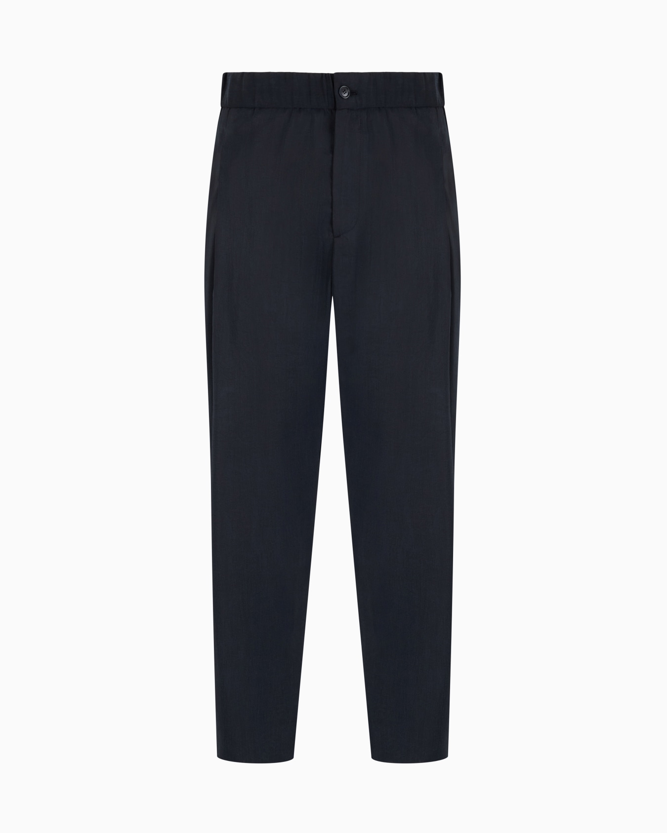 Pantalones con una pinza en mezcla de seda lavada Diapositiva 0