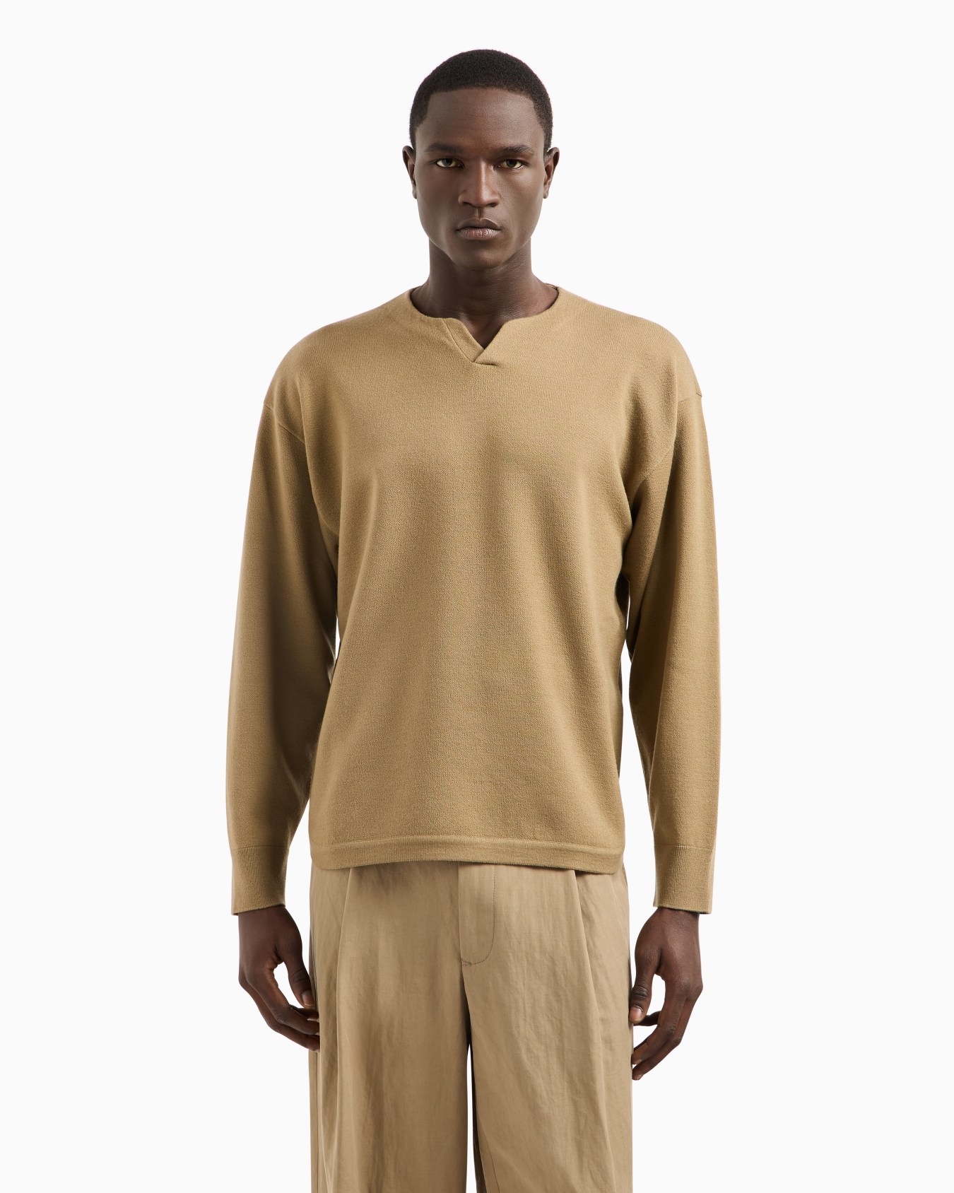 Virgin-wool blend crew-neck jumper Slide 3