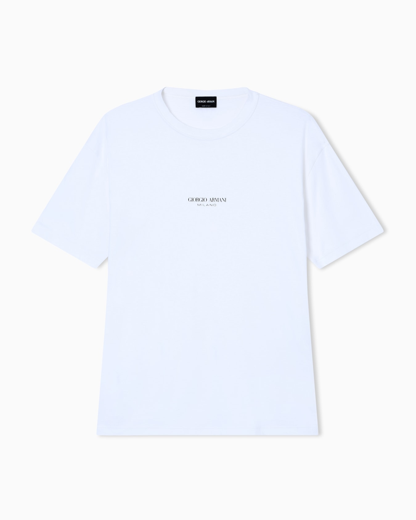 Cotton interlock crew-neck T-shirt Slide 0