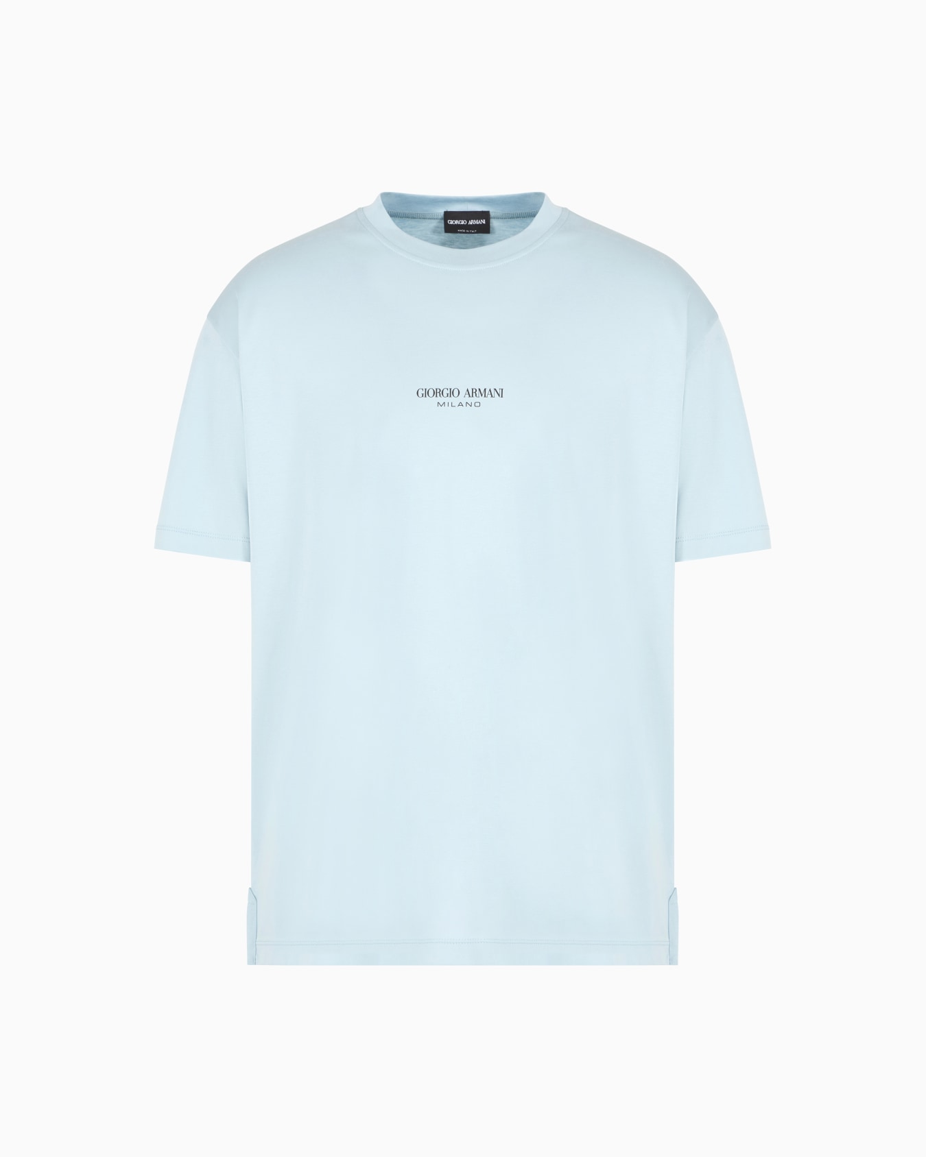 Cotton interlock crew-neck T-shirt Slide 0