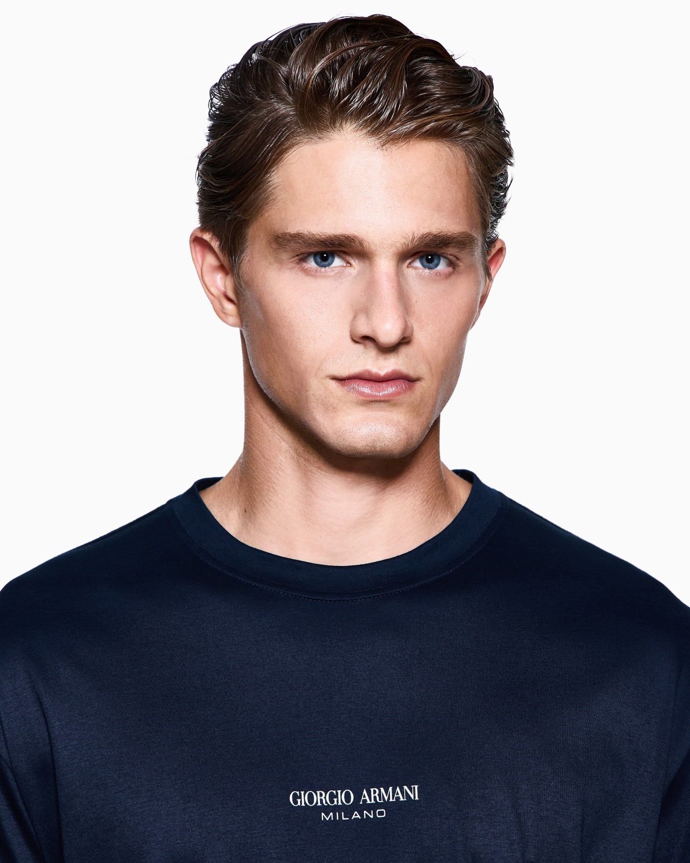 Cotton interlock crew-neck T-shirt Slide 4