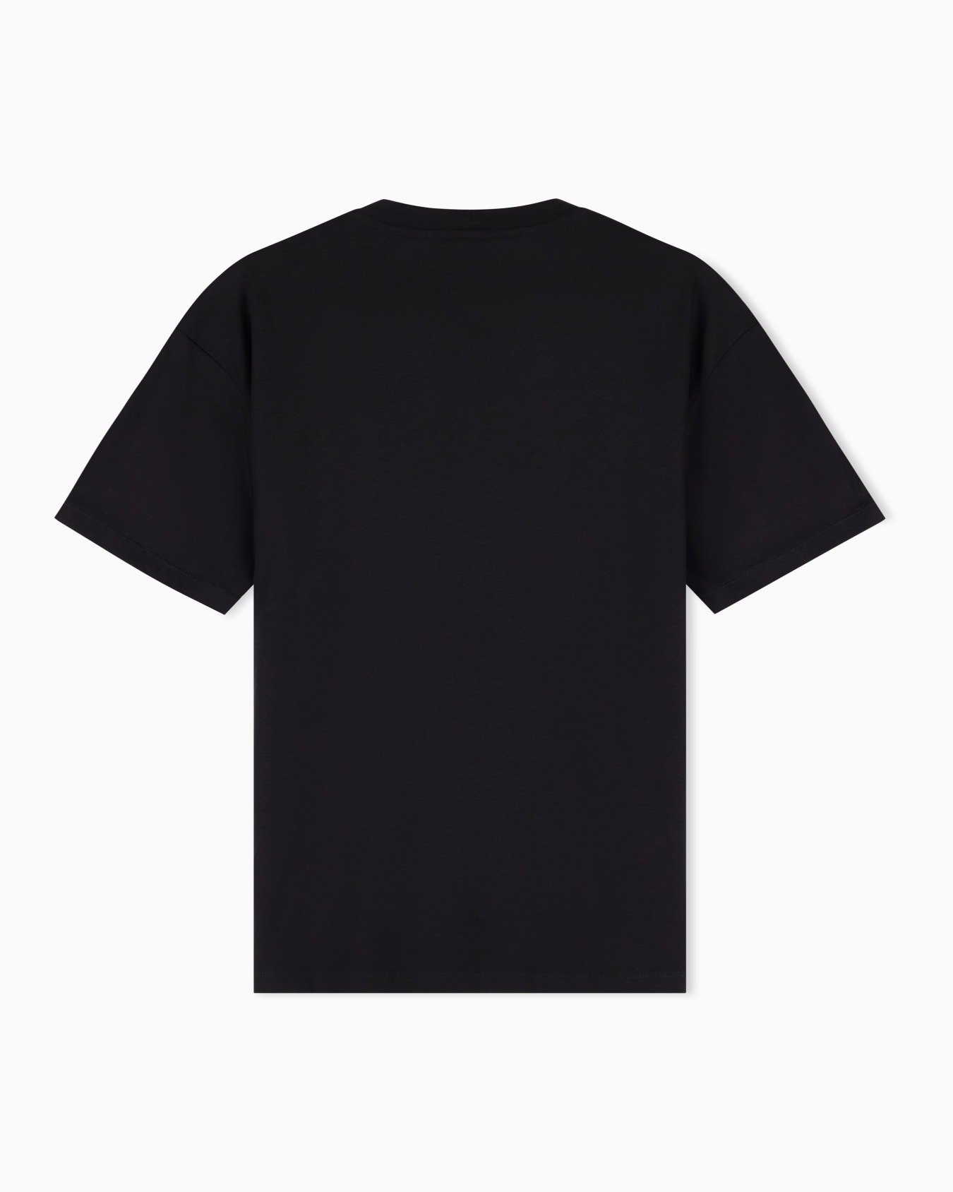 Cotton crew neck t-shirt in interlock with logo  Slide 2