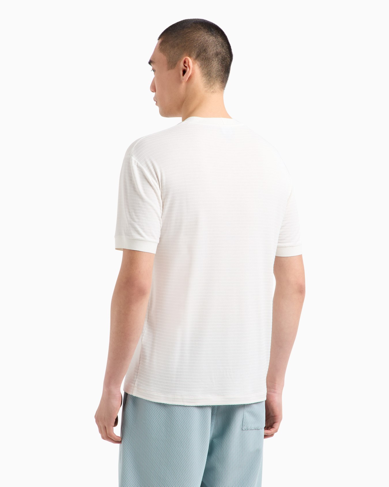 Embroidered viscose crew-neck T-Shirt Slide 2