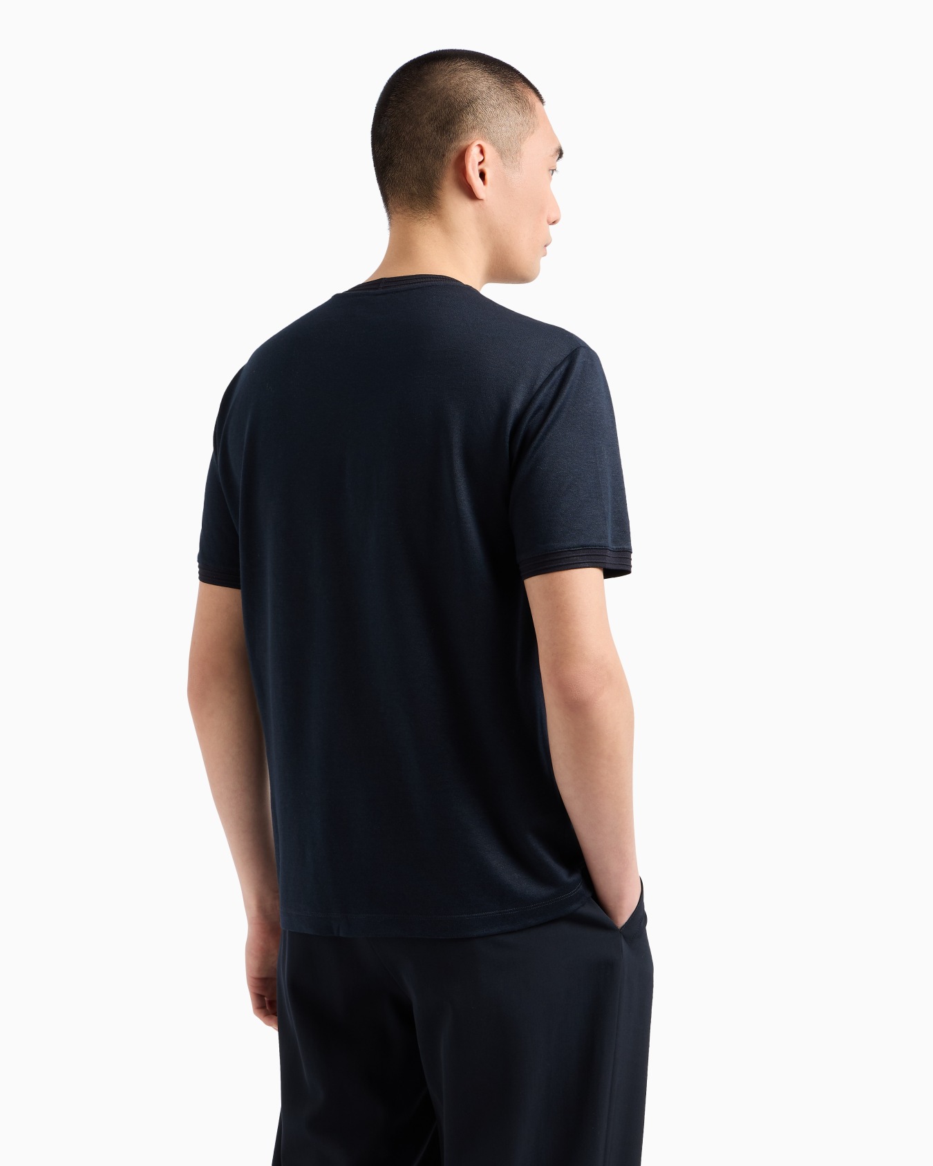 Oversize-T-Shirt aus Seide, Leinen und Baumwolle Folie 2