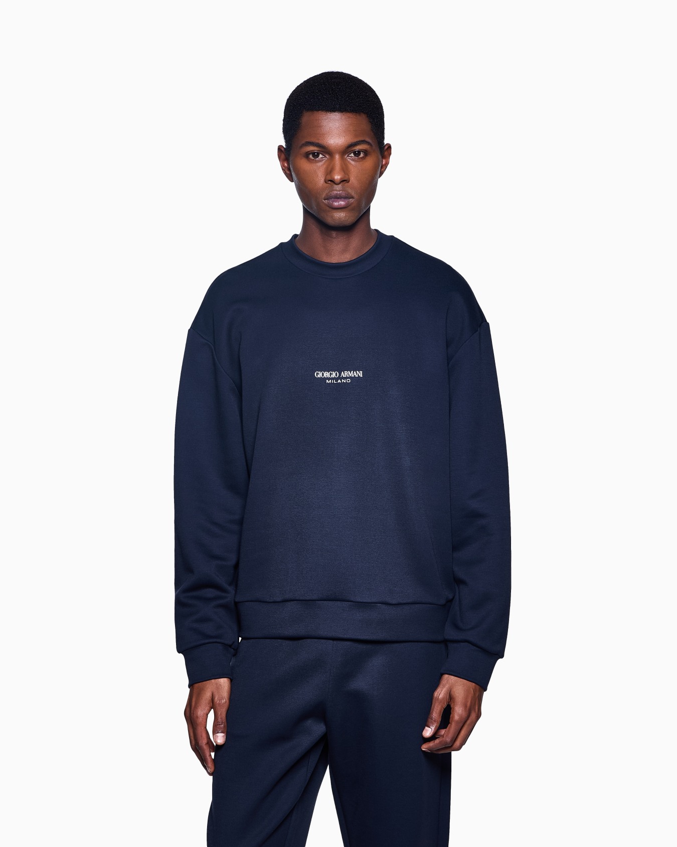 Micromodal jersey crew-neck sweatshirt Slide 3