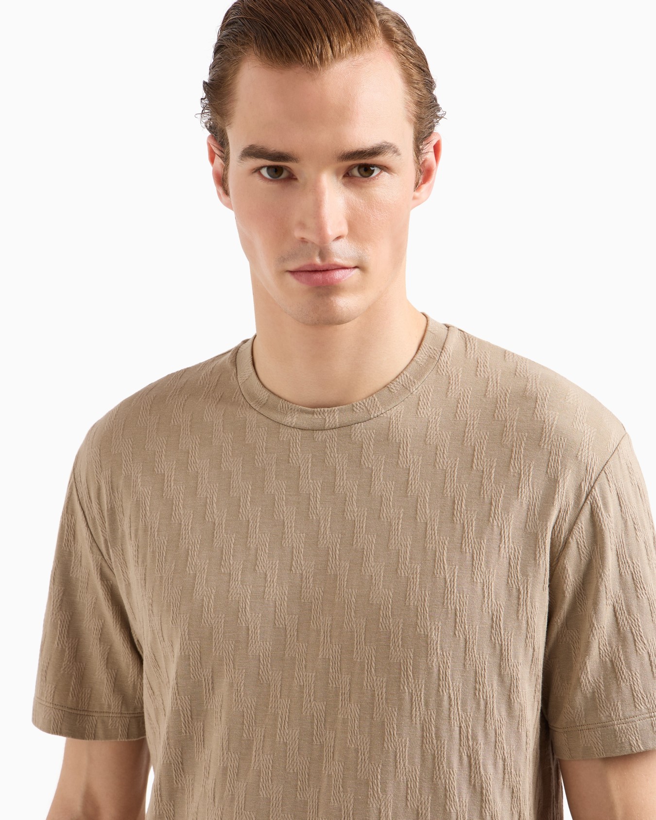 Stretch viscose-blend crew-neck T-shirt Slide 4