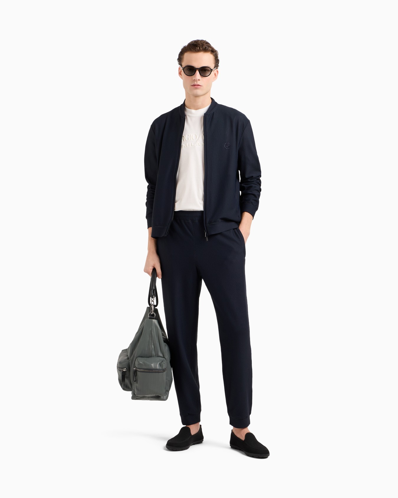 Technical waffle blouson Slide 1