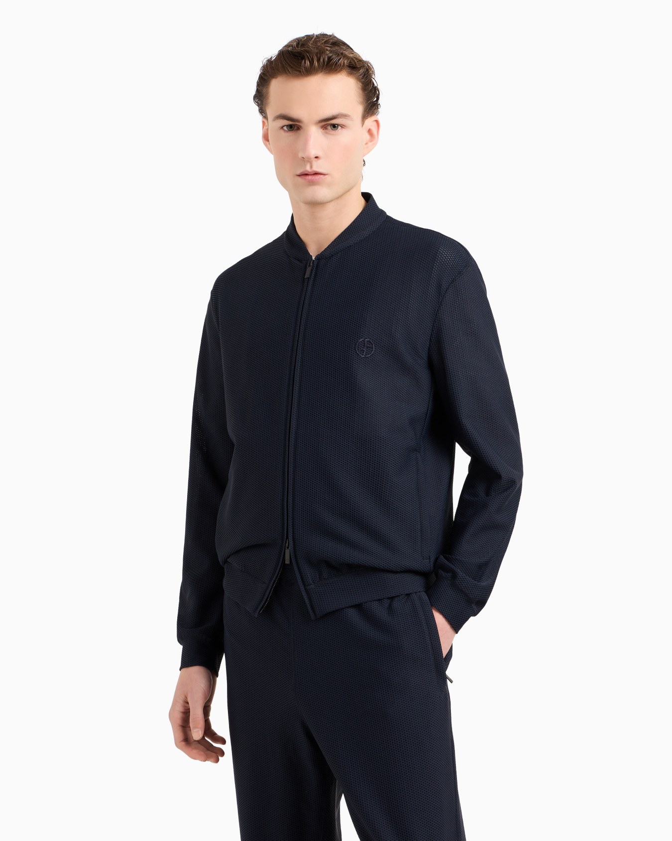 Technical waffle blouson Slide 3