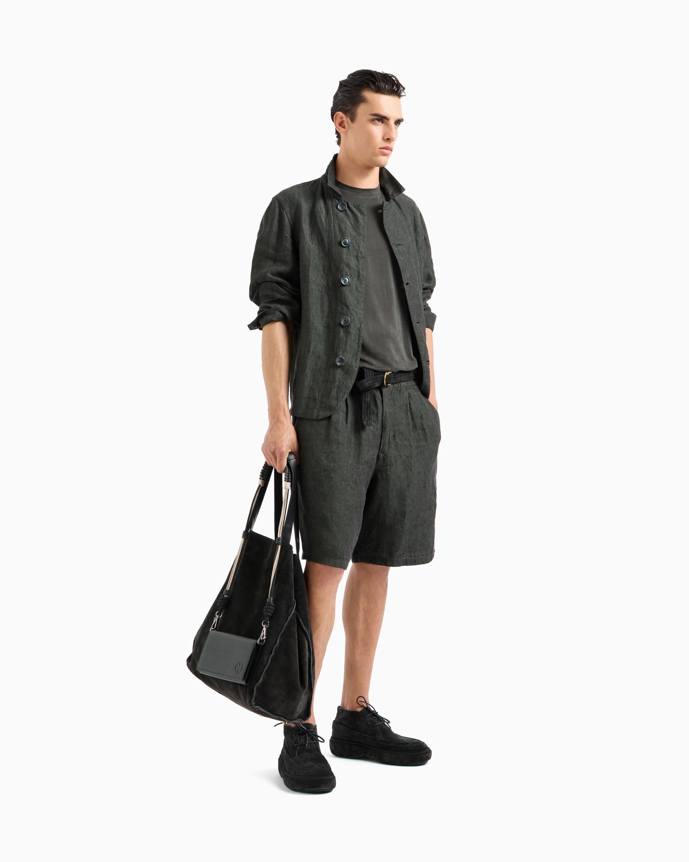 Linen bermuda shorts Slide 2