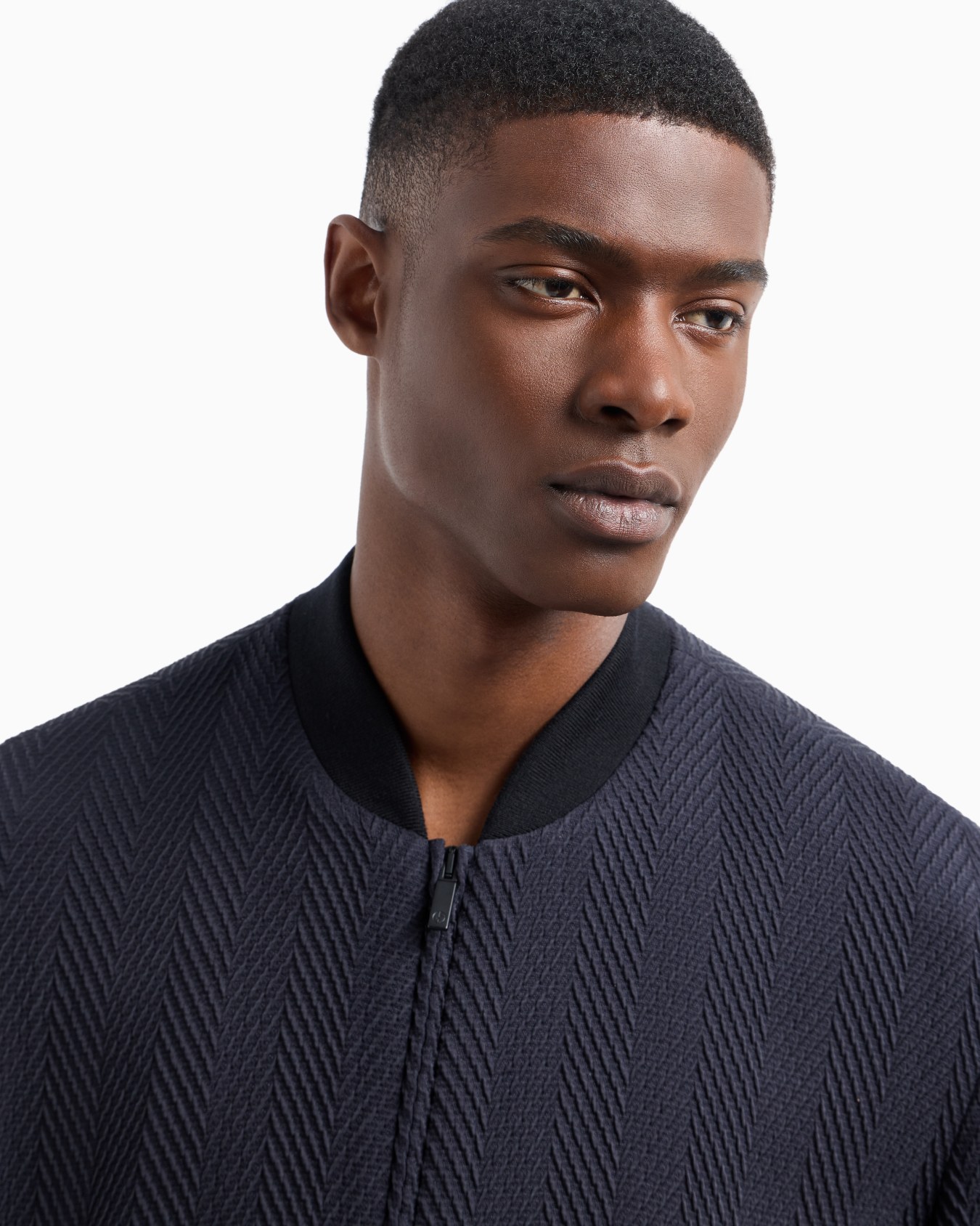 Chevron quilted silk-blend blouson Slide 5