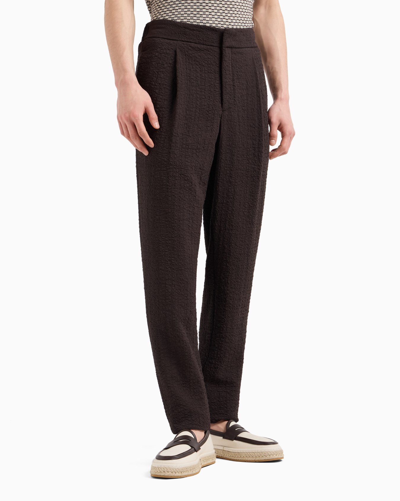 Single-pleat stretch-wool trousers Slide 3