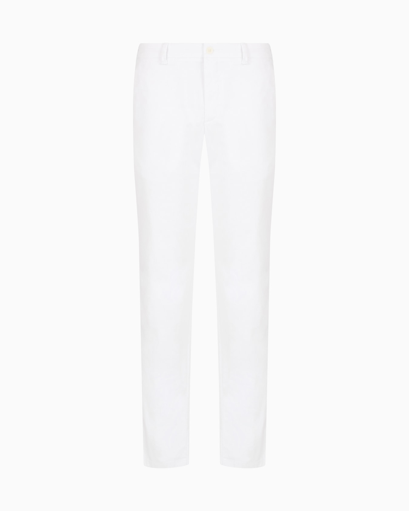 Flat-front trousers in stretch-cotton gabardine Slide 0