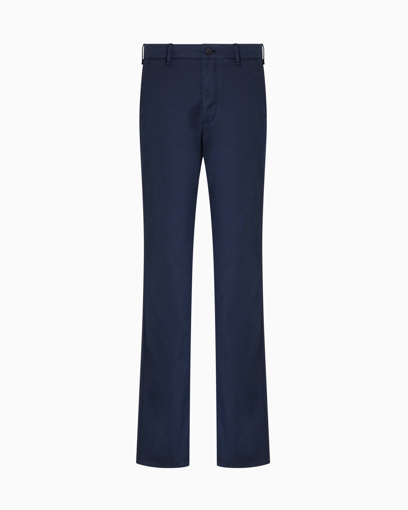 Flat-front trousers in stretch-cotton gabardine Slide 0