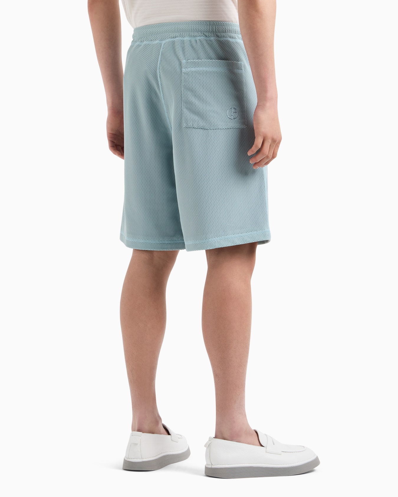 Bermuda shorts in technical waffle fabric Slide 2