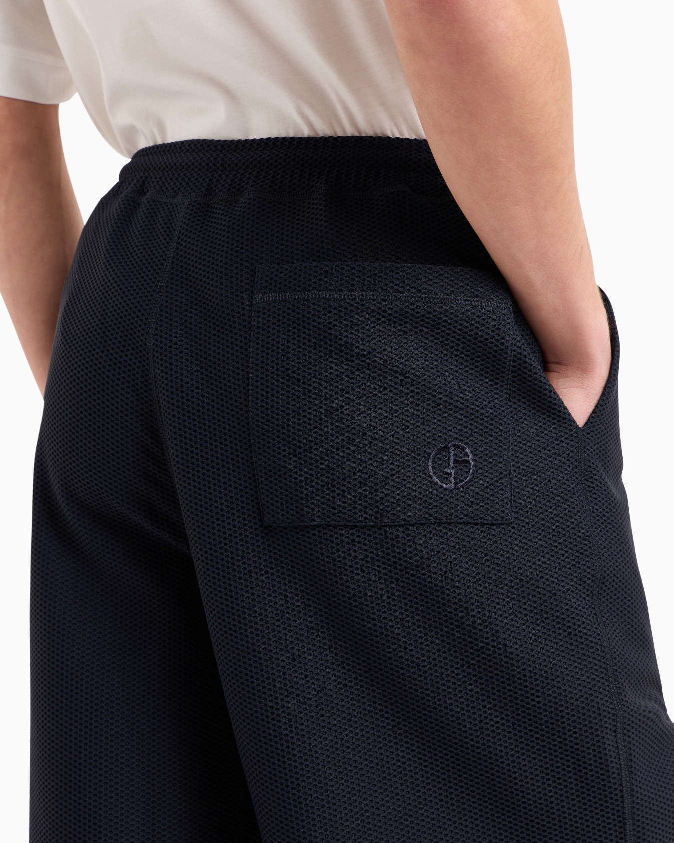 Bermuda shorts in technical waffle fabric Slide 4