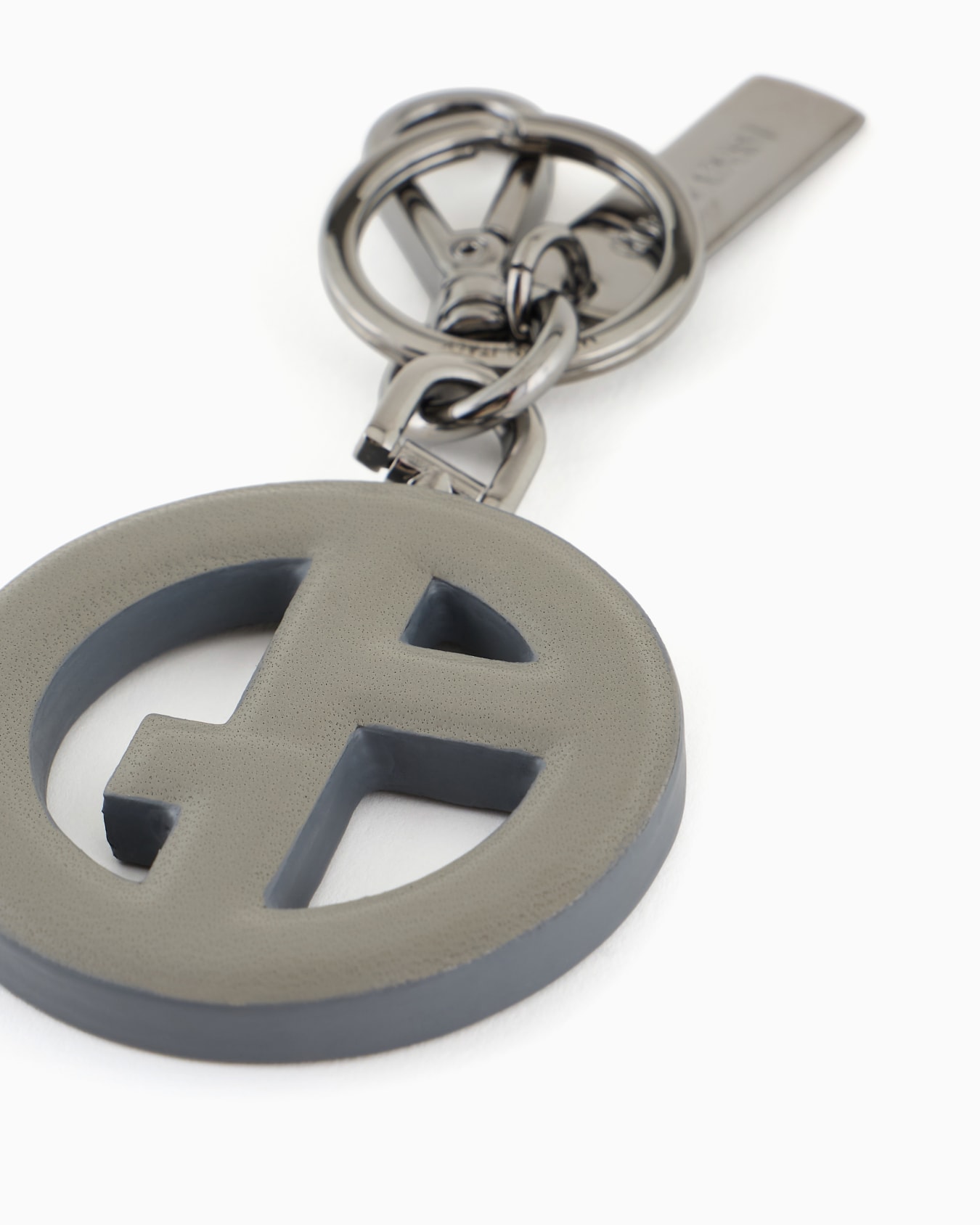 Nappa leather keyring with GA logo Slide 1