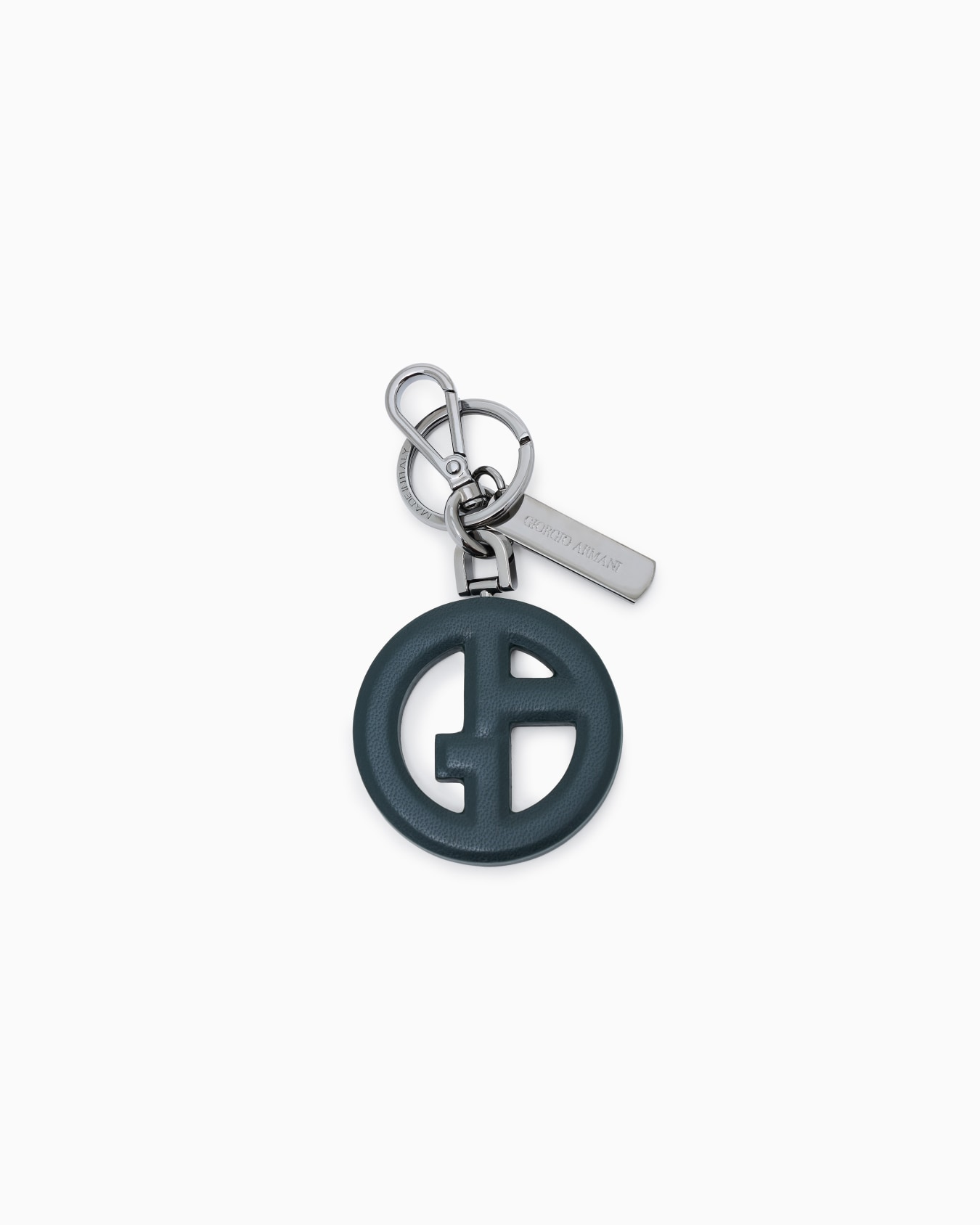 Nappa leather keyring with GA logo Slide 0