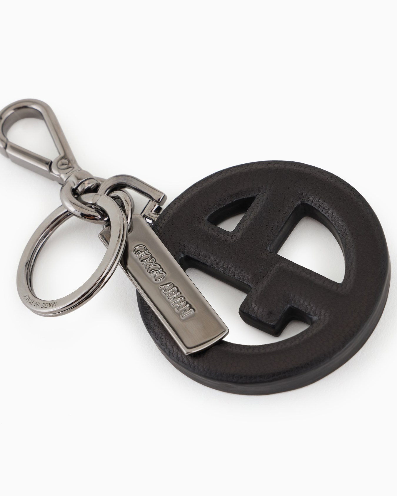 Portachiavi con logo GA in nappa Slide 1